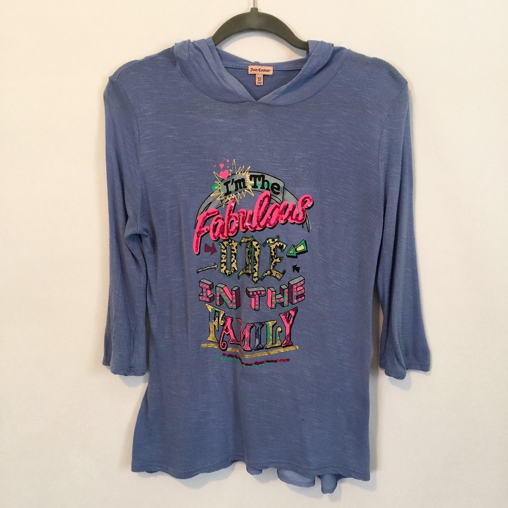 Juicy Couture Hooded T-Shirt I'm the Fabulous One